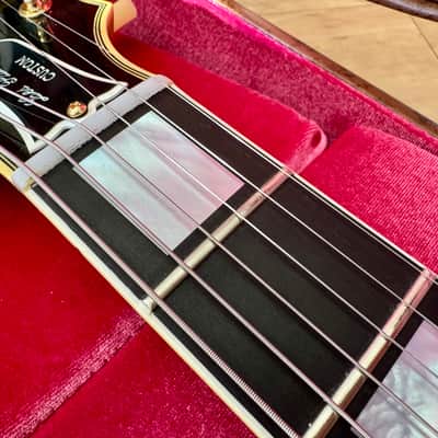 (2022) Gibson Custom Shop M2M '54 Les Paul Custom Reissue - VOS TV-Yellow image 11