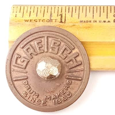 Gretsch 40s Hex-Tack Floor/Rack Tom Drum Round Badge Skinny Sticks+Makers Stamp image 1