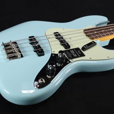 Fender Vintera III Early '60s Jazz Bass, Rosewood Fingerboard - Sonic Blue 165 image 1