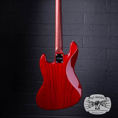Momose MJ2-PH Jazz Bass – Purpleheart Neck – Burner Ash MIJ image 3
