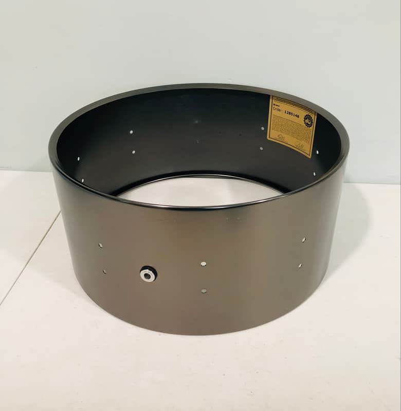 NEW DW Collector’s Series 14x6.5 Satin Black over Brass Snare Drum Shell, Workshop image 1