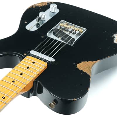 Fender Custom Shop Double Esquire Roasted Pine Relic Black 2022 image 10