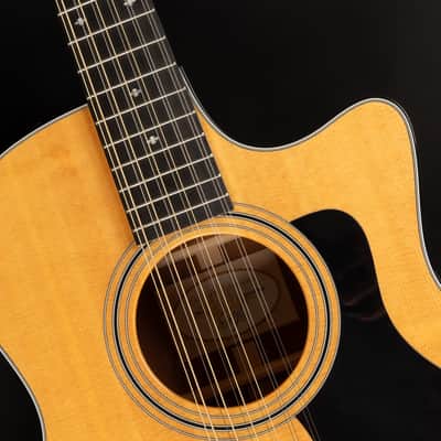 2017 Taylor 356ce with ES2 Electronics - Natural | USA All Solid Grand Symphony Acoustic Guitar Cutaway Pickup | OHSC image 21