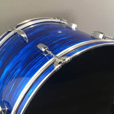 Vintage Custom 3-Piece Drum Set 1970s MIJ Pearl Bass Blue Oyster Pearl Rock Kit 12/16/22 Completely Restored in USA image 2