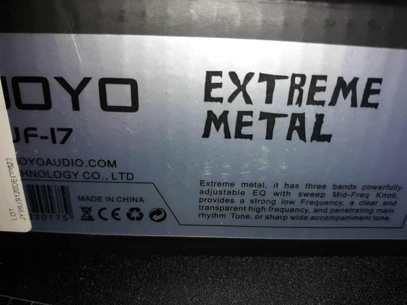 Joyo JF-17 Extreme Metal 2010s - Black image 1