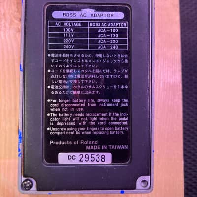 Boss CS-3 Compression Sustainer (Black Label) 1992 - 1997 - Blue image 2