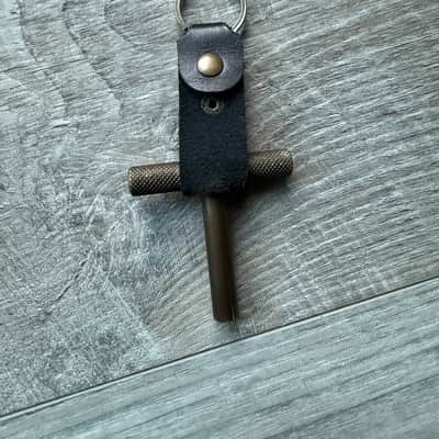 Hand Made Brass Drum Key W/ leather Holder image 3