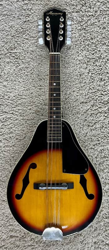 harmony mandolin フラットマンドリン 1970ビンテージ Harmony M100 mandolin late 70's to early 80's in Sunburst with