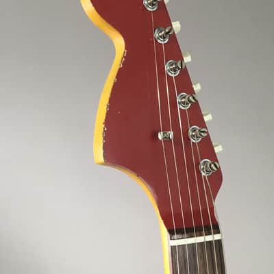 Lefty Boutique Vintage Custom Relic “Musicmaster II” Dakota Red Nitro Lacquer Musikraft 24” Short Scale HSC image 8