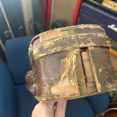 Vintage Gibson Lifton Les Paul Case 1953-1955 - Brown Pink Interior RARE Thermometer image 10