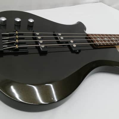Lefty B.C. Rich JE Eagle Bass Guitar Black Gold Metallic Left Handed 34" Scale Diamond Inlays image 5