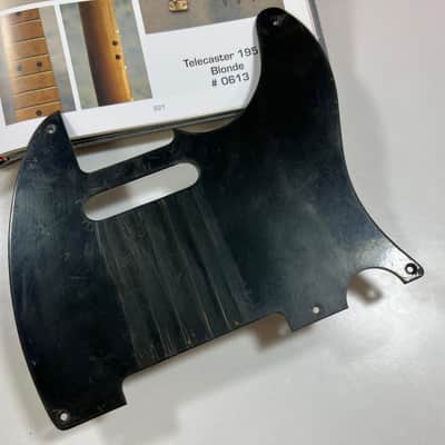 General Vintage Tone Blackguard 1950 - 1952 For Telecaster ®️pickguard phenolic paper bakelite heavy aged - Nitro image 1