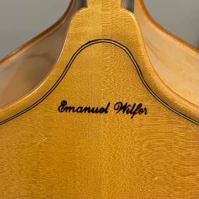 Emanuel Wilfer 3/4 double bass 1995 - Blonde laquer image 8