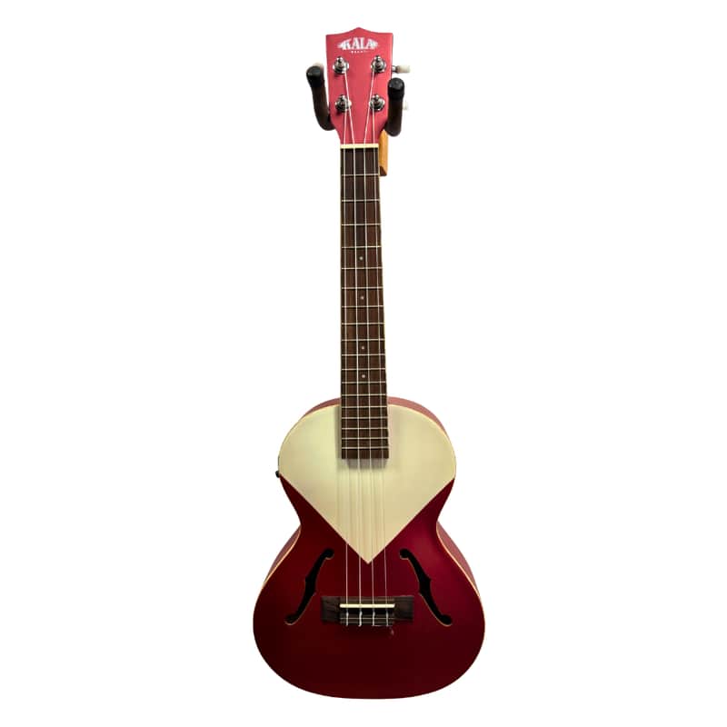 Kala Archtop Tenor Acoustic Electric Ukulele - Chicago Red image 1