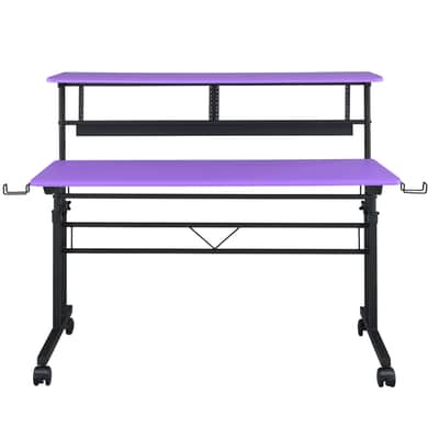 Musiea BE100 Series Sit and Stand Recording Music Studio Desk Workstation with 2x3U rack image 4
