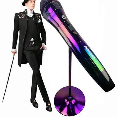 Singtronic Professional  X-Large Karaoke Wireless Microphone w/ Stand image 1