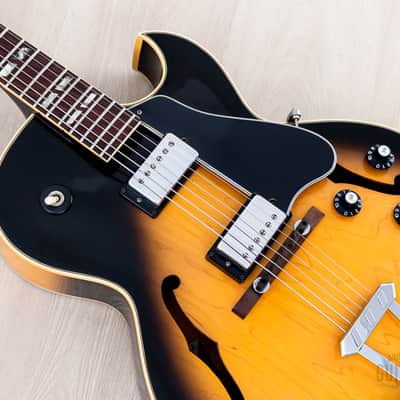 1975 Gibson ES-175 Vintage Hollowbody Guitar Sunburst, 100% Original w/ Case image 8
