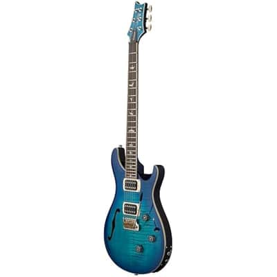 PRS - Paul Reed Smith SE Custom 24 Semi-Hollow Piezo - LB  Lake Blue Semi-Acoustic Guitar image 2