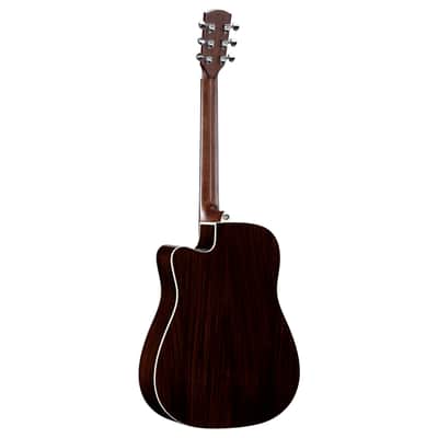 Alvarez AD70CE BLACK Dreadnought Guitar with Cutaway/Pickup - Black (NEW DEMO) image 5