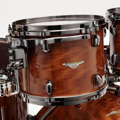 ~LIMITED EDITION~ Tama Starclassic Bubinga 5-Piece 10/12/14/16/22 Drum Kit Set in Figured Gloss African Cherry with Black Nickel Hardware *IN STOCK* image 2