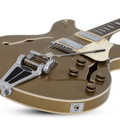 Schecter Corsair Electric Guitar w/ Bigsby - Gold Top (1554) image 4
