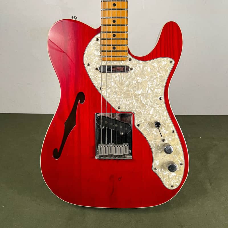 Fender 90s Thinline Telecaster Crimson Transparent 1998