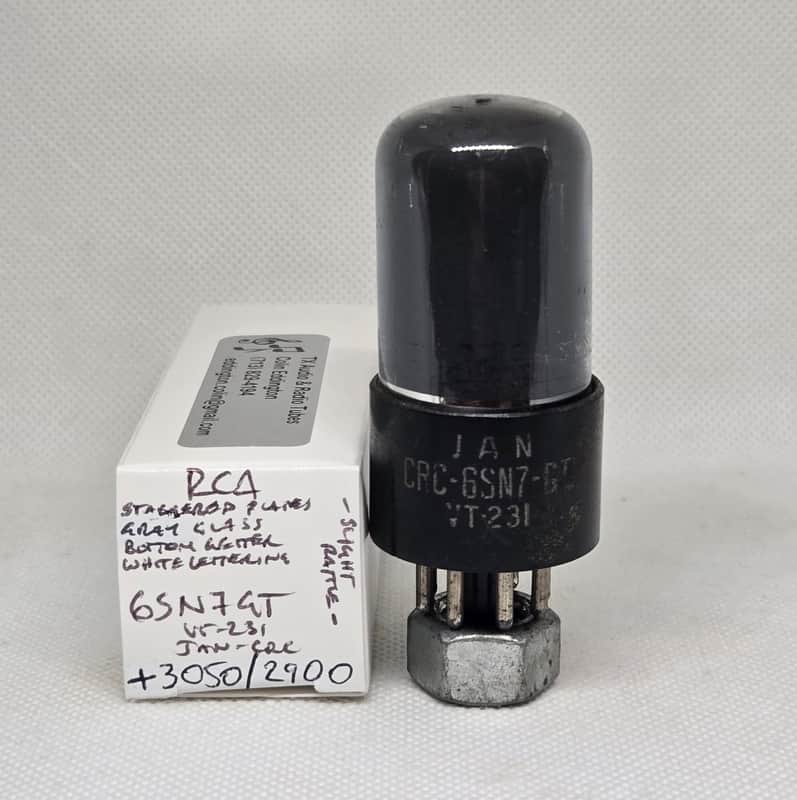 RCA JAN 6SN7GT VT231 Gray Glass Well Balanced (4.9%) Single NOS 6SN7 VT-231 image 1