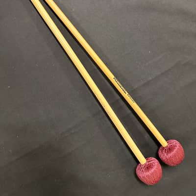 Innovative Percussion RFS320 Soft Vibe Mallets, Rattan Handles, Burgundy Cord - NEAR MINT image 12