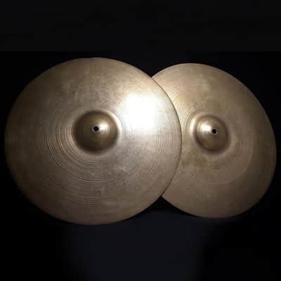 A. Zildjian 15" Large Stamp Hi-Hat Cymbals (Pair) 1953 - 1957