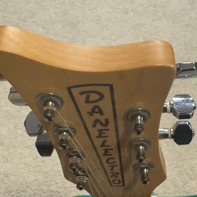 Danelectro Mod 7 (7-String) Early 2000s - Aqua Pearl image 12