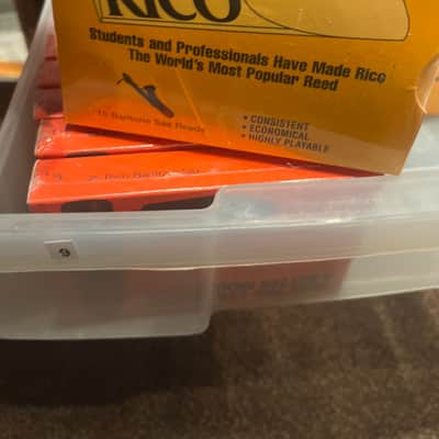 Rico 10 Baritone Sax Reeds #2 2025 - Wood image 2
