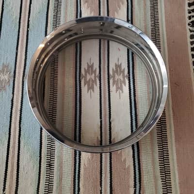 CLEAN! 1960s ROGERS DYNASONIC SNARE SHELL COB with Both BADGES!  CHROME over BRASS One Owner! *LOW SERIAL NUMBER *VINTAGE image 14
