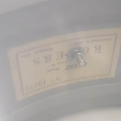 Rogers 5x14" Luxor Snare Drum Vintage 1960's Blue Onyx Cleveland image 13