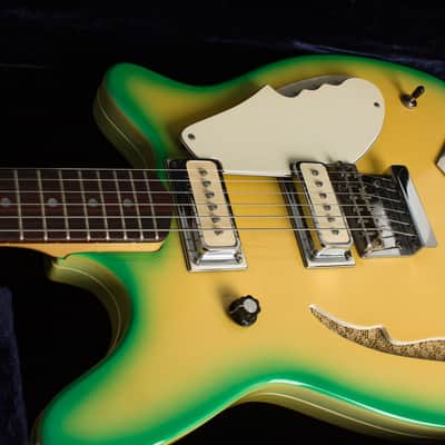 Micro-Frets Golden Melody Semi-Hollow Body Electric Guitar (1969), ser. #1422, original black tolex hard shell case. image 14
