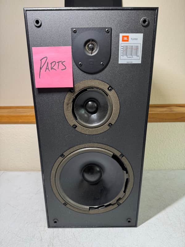 JBL TLX151 Floor Speaker Box HiFi Stereo Vintage 3-Way Home Audio USA  - PARTS image 1