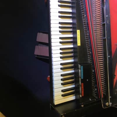 Baldwin Solid Body Harpsichord 1967 Black w/Red Soundboard image 12