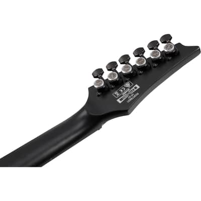 Ibanez RGRTB621 Iron Label HH Guitar w/ Dimarzio Pickups - Black Flat image 6