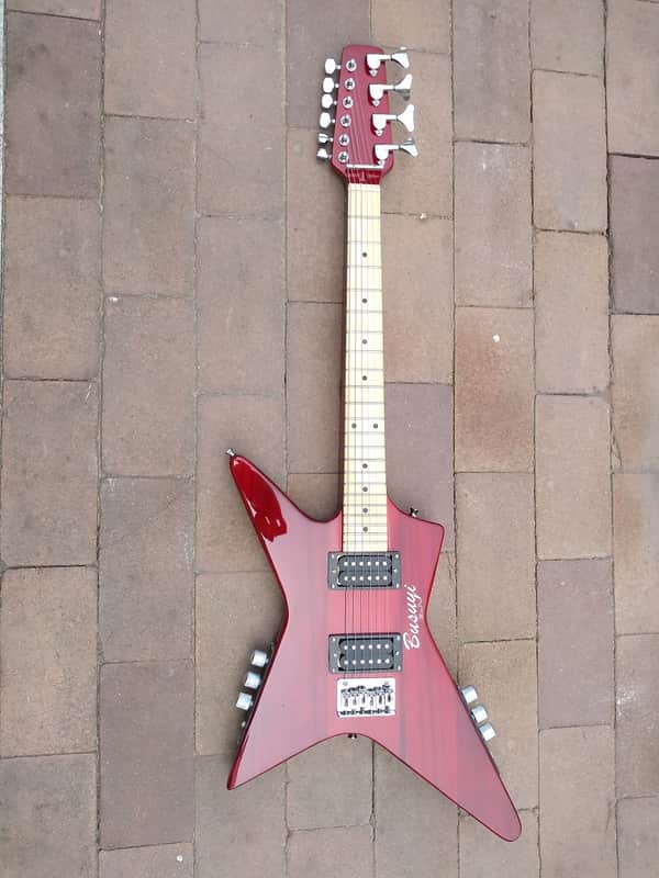 4 Strings Bass /6 Strings Lead Double Sided, Neck Through Busuyi Guitar Mini Pro 2019 image 1