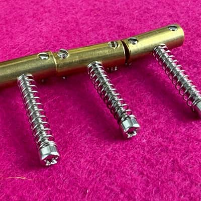 GVT® 50's Telecaster® Compensated Saddles – Soft Brass, Long RH Model image 2