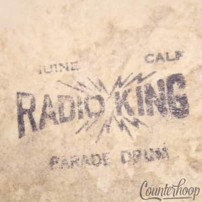 *Slingerland Snare/Tom 15"Calf Skin Radio King 40s Drum Batter Head Sparks Logo* image 2
