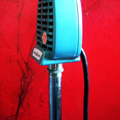 Vintage 1950's General Electric 97U29 / Shure 510 microphone Hi Z 99H86 w period Atlas DS7 desk stand # 2 image 11