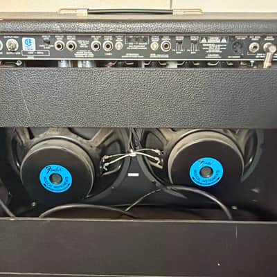 Fender Twin-Amp 2-Channel 100-Watt 2x12" Guitar Combo 2001 - 2010 - Black w/Foot Switch image 3