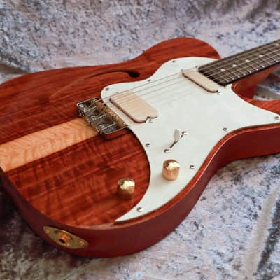 GB Liuteria Traditional Tele semi hollow kiaat image 6