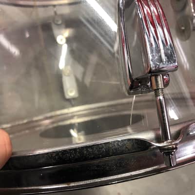 Ludwig Vistalite 14”x10” Tom Drum Clear 1970’s image 6