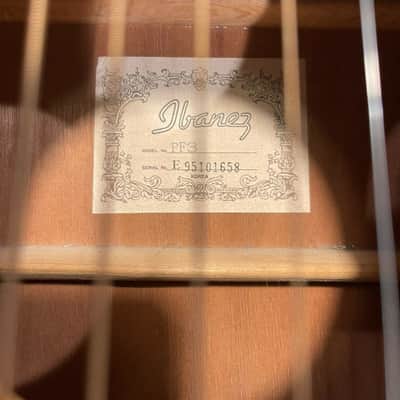 Ibanez PF3 Performance 1994-1997 MIK Natural Vintage Acoustic 6-String Guitar image 5