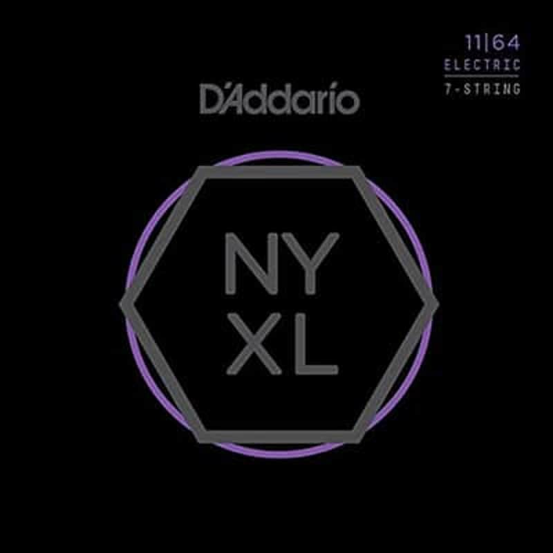 D'Addario NYXL1164 Nickel Wound Medium 7-String Electric Guitar Strings - 11-64 image 1