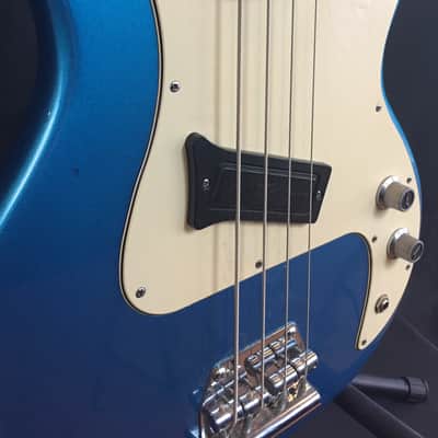 1982 Peavey USA T-20 4-String Bass Guitar Frost Blue Metallic w/ OHSC image 7