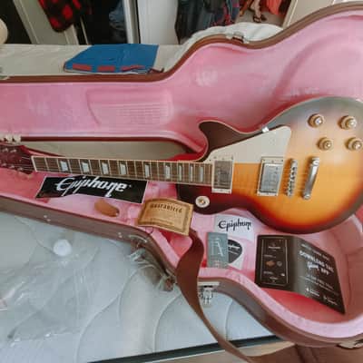 Epiphone Inspired By Gibson Les Paul 1959 Std  Outfit ADB 2022 - Aged Dark Burst image 6