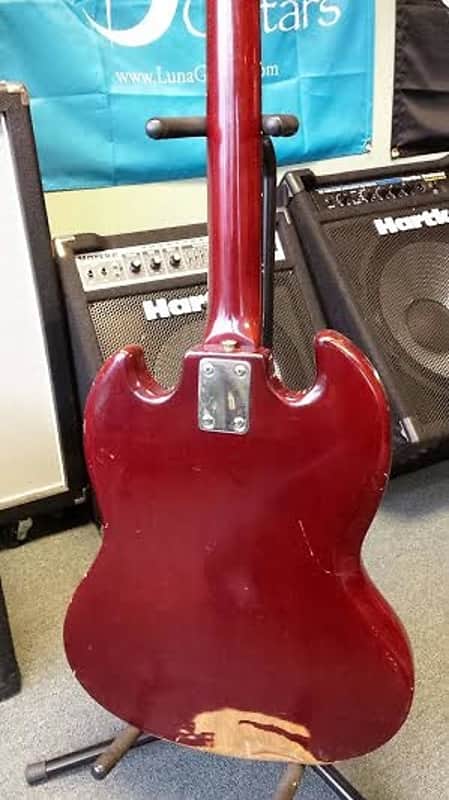 Vintage Teisco SG Electric Guitar w/ bigsby style tremelo