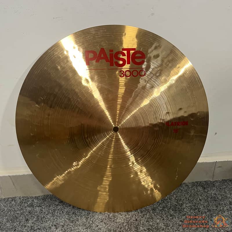 RARE!! Paiste 3000 18” Flat Ride Cymbal image 1